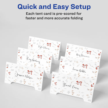 Avery Printable Arched Tent Cards with Sure Feed Technology, 2-1/16